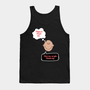 Humorous Valentines: The Face Logo with Speech Bubbles Tank Top